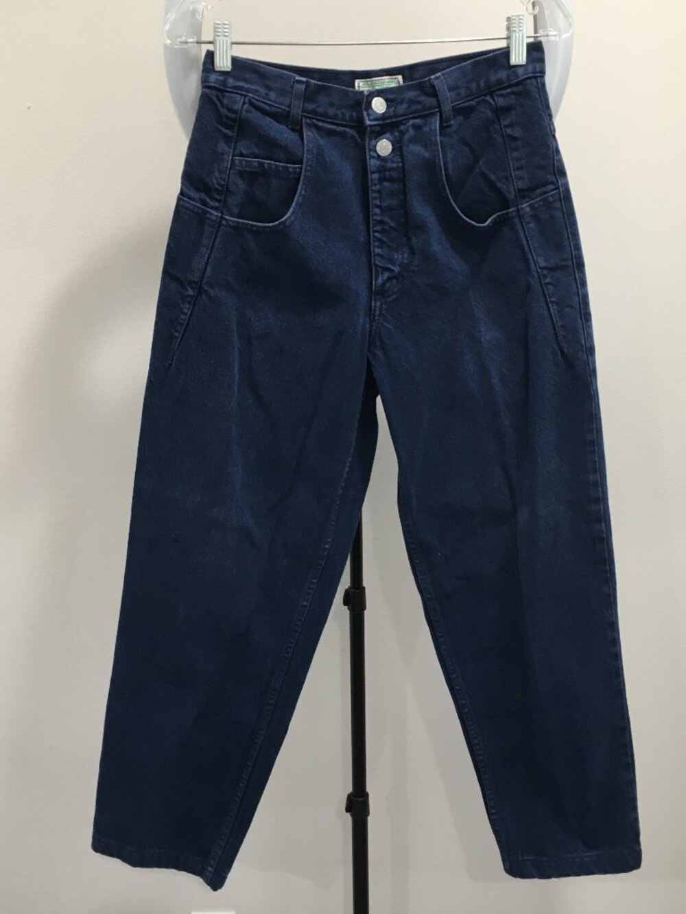 Vintage GUESS Georges Marciano Logo Hardware High Waist Tapered Leg Denim Jeans